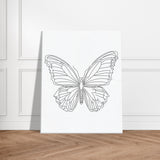 Canvas Serenity - Minimalist Butterfly Design - - Canvas Prints