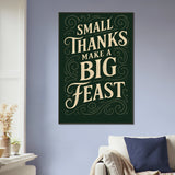 Thank You Art – Framed Metal Poster - - Metal Framed Posters
