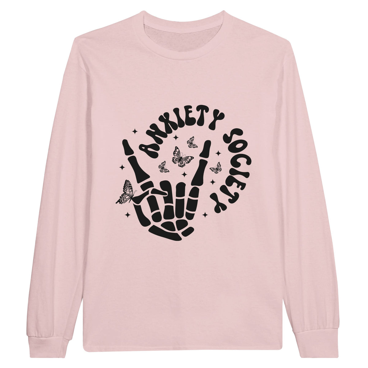 Anxiety Society - Confronting Inner Demons - Light Pink - Sweatshirts