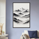 Wooden Framed Poster – A Gift of Mountain Memory - Black frame - Wooden Framed Posters