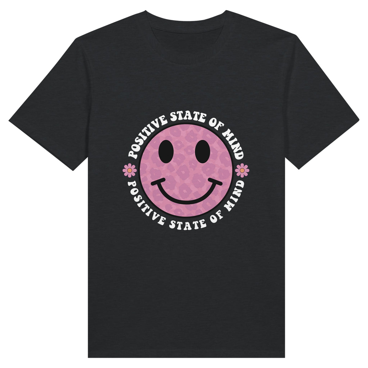 Sunshine on Cotton - Positive State of Mind T-Shirt - Charcoal - Print Material