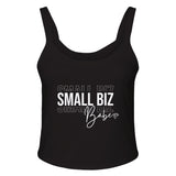 Championing Small Biz - Wear Your Support - solid blk blend - Tank Tops