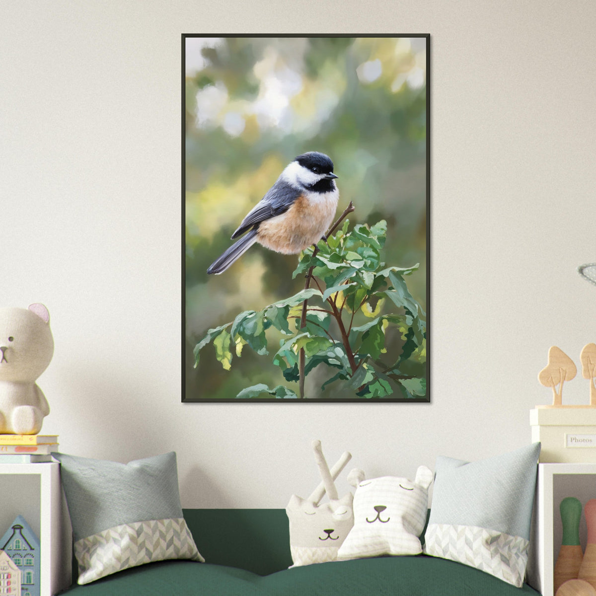 Serene Perch - A Portrait of Nature's Charm - - Framed Posters