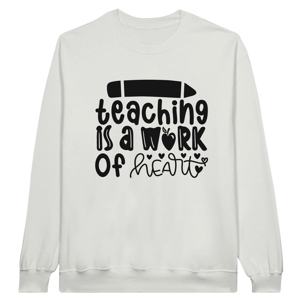 Heartfelt Lessons - Embrace the Wisdom - White - Sweatshirt