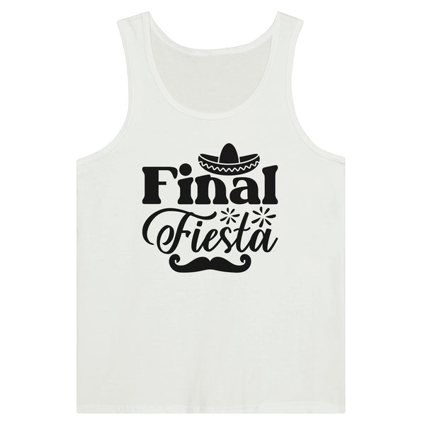 Final Fiesta Vibes - Embrace the Celebration! - White - Tank Tops