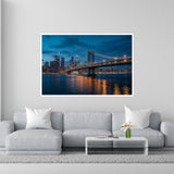 AI-Crafted New York Nights - - Framed Posters