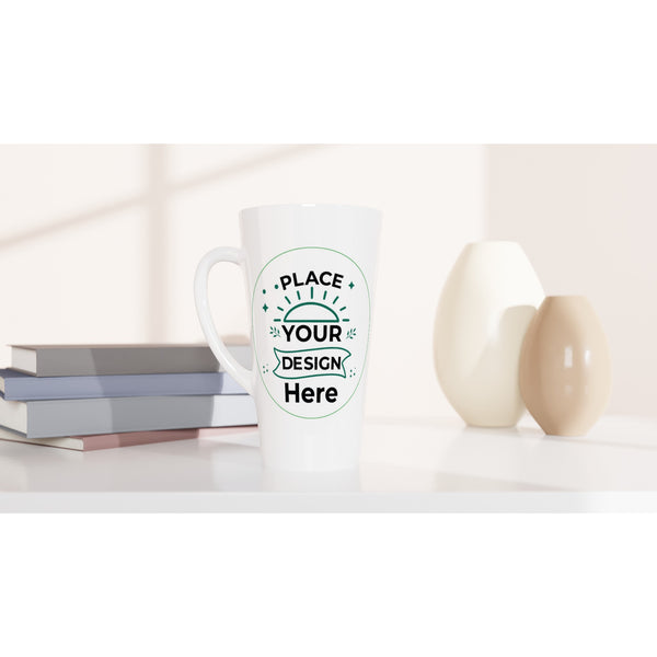 Sip in Style - Customizable 17oz White Latte Mug - - Mugs