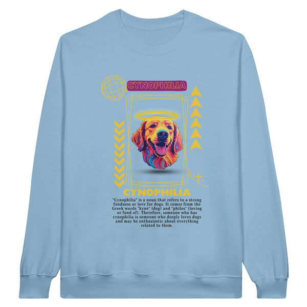 Divine Doggo - Cynophilia's Colorful Charm - Light Blue - Unisex Sweatshirts