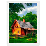 Peaceful Getaway - Framed Poster for Your Home - A4 21x29.7 cm 8x12″ White frame - Framed Posters