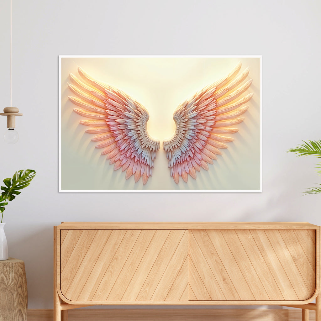 Celestial Serenity in Soft Pastels - 24x36 - Framed Posters