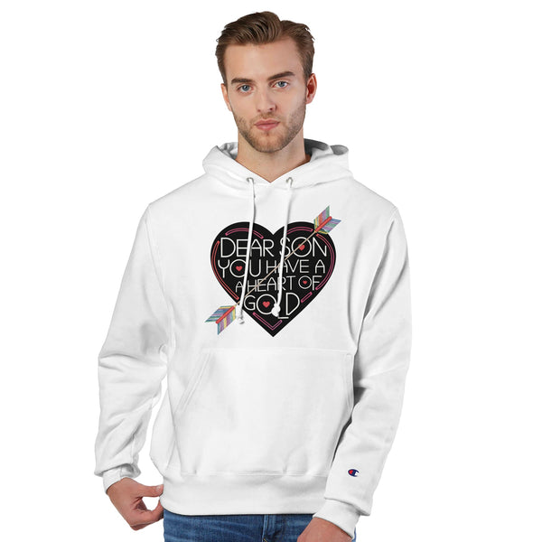 Heart of Gold - A Father’s Gift to His Son - White - Hoodies