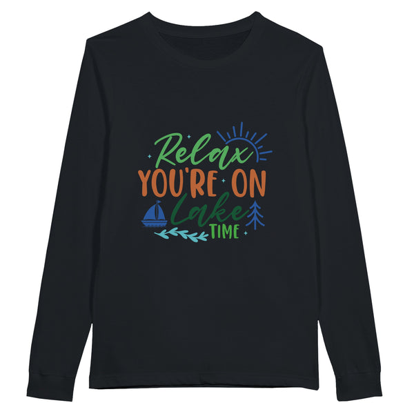 Escape to Relaxation - Let Our Sweatshirt Transport You! - Black - Sweatshirts