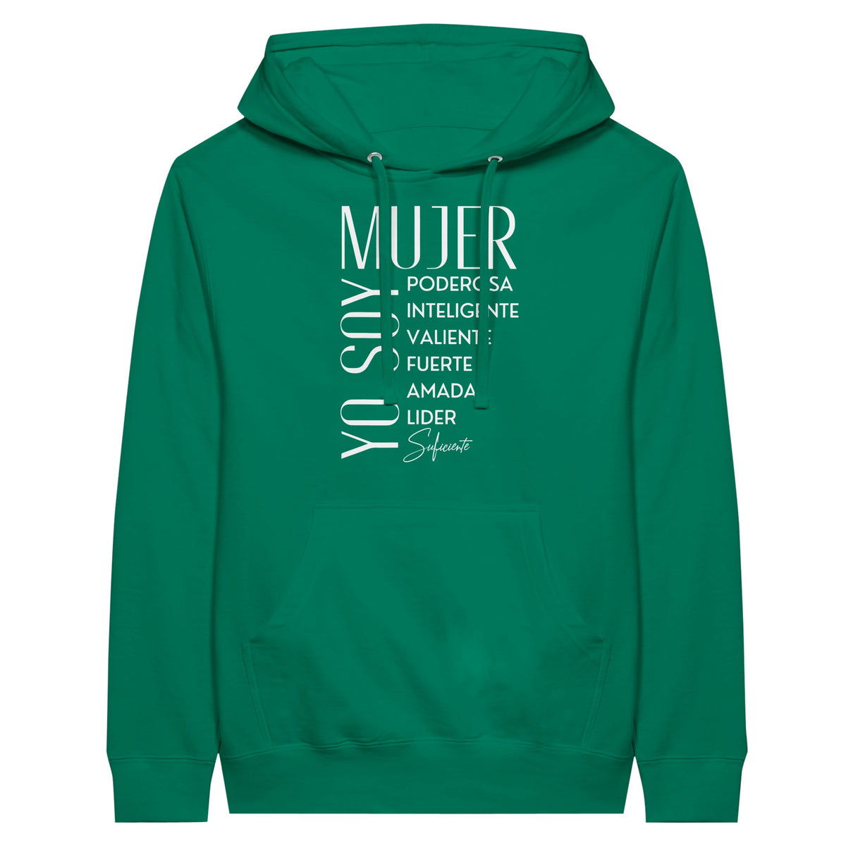 Empowerment in Every Stitch - Mujer Unisex Pullover Hoodie - Kelly - Pullover Hoodies