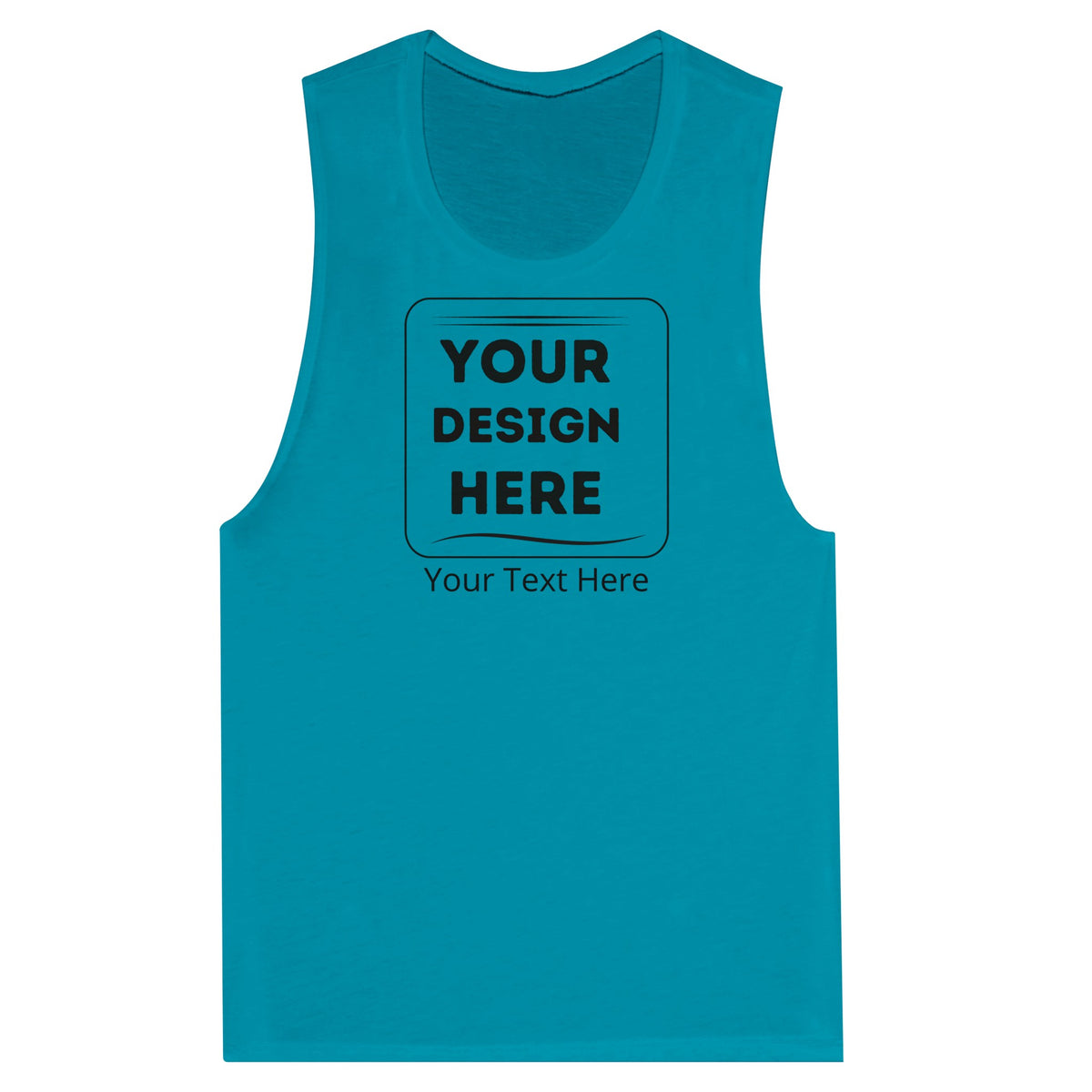 From Gym to Street - The Ultimate Customizable Muscle Tank Top - Teal - Tank Tops