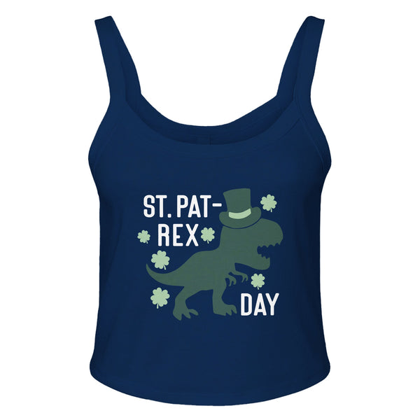 St. Pat-Rex Day - Roar into Festivities with Style - solid navy blend - Print Material