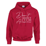 on't Forget to Shine - Inspirational Apparel - Red - Hoodies