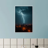 Urban Thunder – Gift + Memory Framed Poster Gift - White frame - Wooden Framed Posters