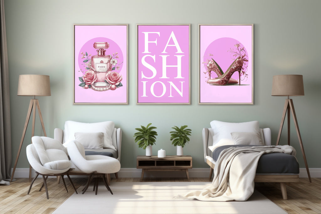 Floral Heels Fantasy - 20x30 - Framed Posters