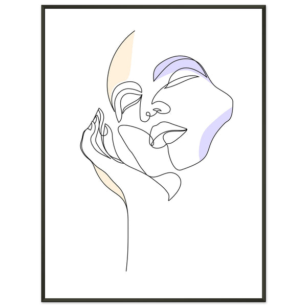 Graceful Lines - Contemporary Art for Your Space - 60x80 cm 24x32″ - Metal Framed Posters