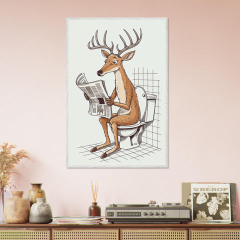 Image of Deerly Entertaining - Bathroom Chronicles Art