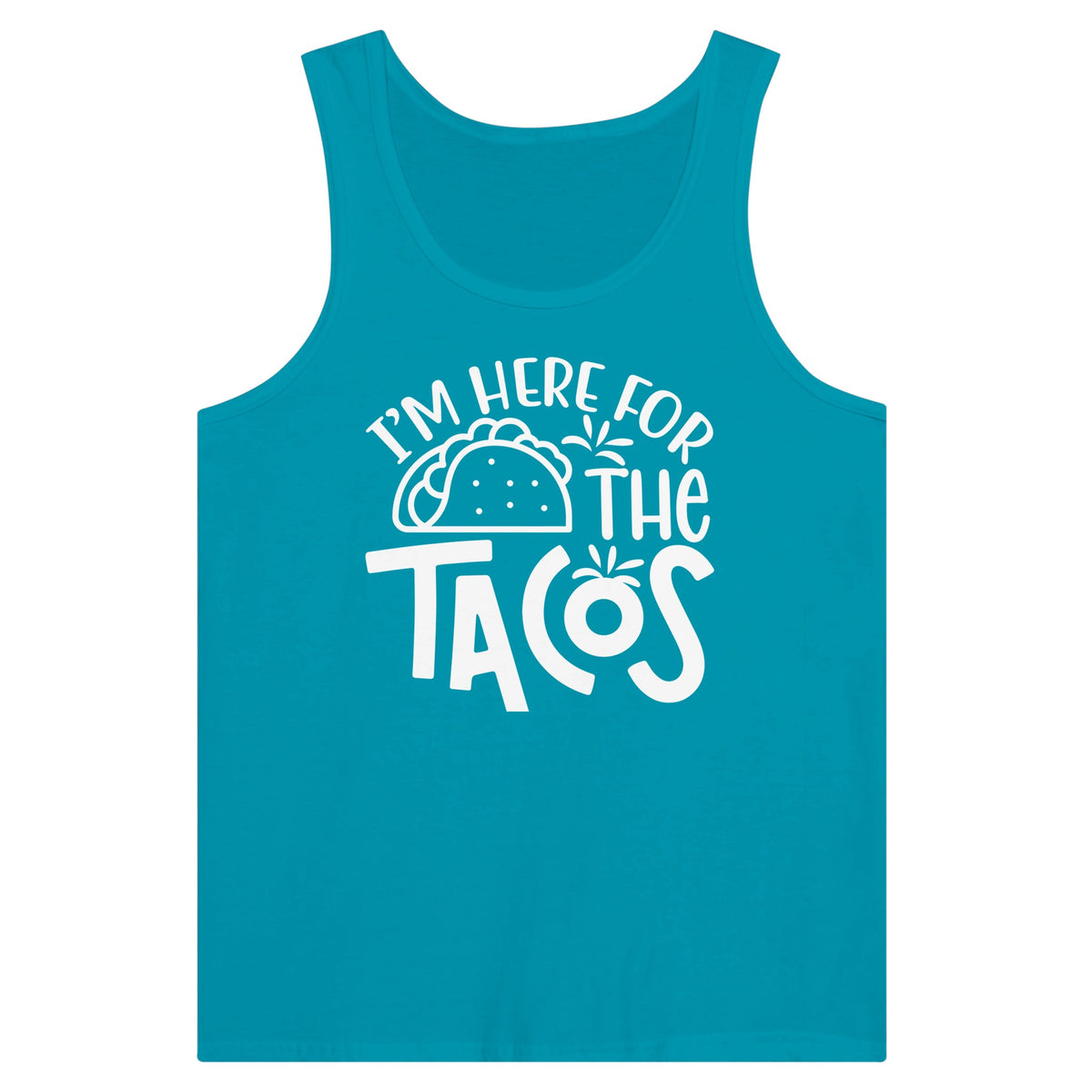 Memorable Moments in Every Taco Bite Tank - Teal - Print Material