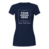 Elegance Redefined - Premium Customizable Women's Crewneck T-Shirt - Navy - T-shirts