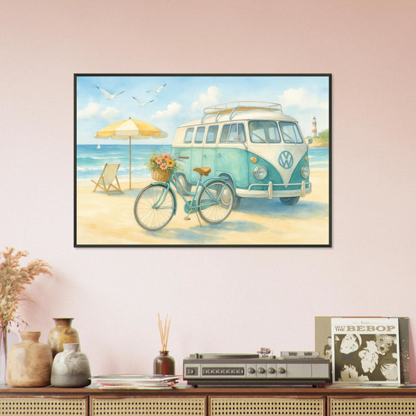 Gift Coastal Memories – Metal Framed Beach Poster - - Metal Framed Posters