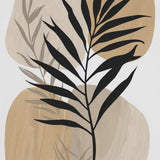 Earth Tones and Silhouettes - Wooden Framed Poster - - Wooden Framed Posters