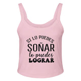 Dreams to Reality - Si lo Puedes Soñar - solid pink blend - Tank Tops