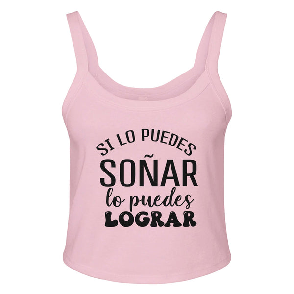 Dreams to Reality - Si lo Puedes Soñar - solid pink blend - Tank Tops