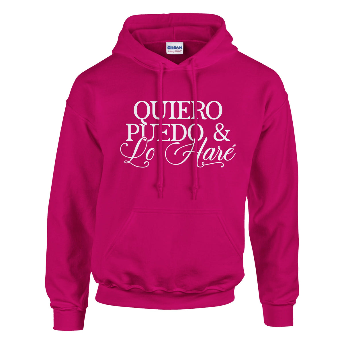 Unleash Your Potential - Inspiring 'Quiero Puedo & Lo Hare' - Heliconia - Hoodies