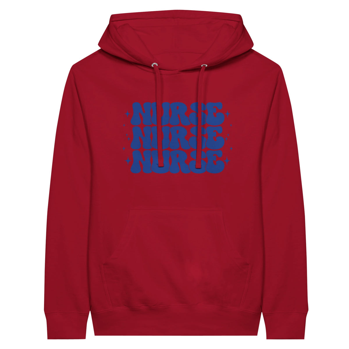 The Heartbeat of Care - Nurse Pullover Hoodie - Red - Hoodies