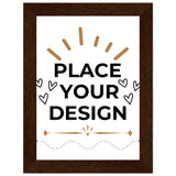 Perfectly Framed - Customizable Matte Paper Poster in Wooden Frame - 13x18 cm 5x7″ Dark wood frame - Paper Posters