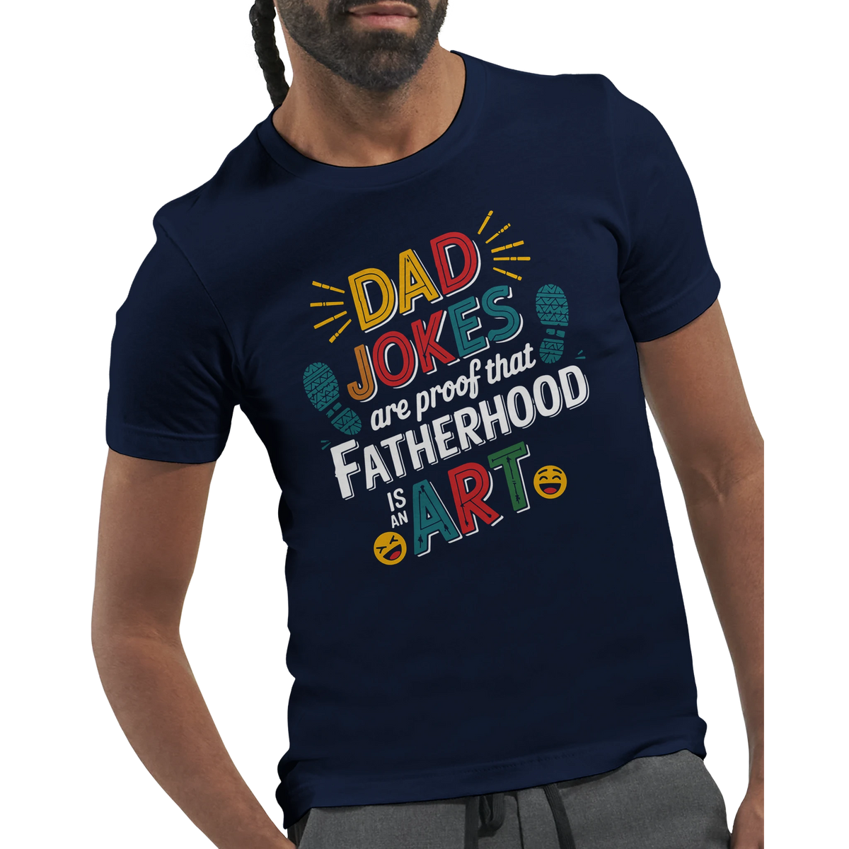 Fatherhood Is Art – Bella + Canvas Dad Shirt - - T-shirts