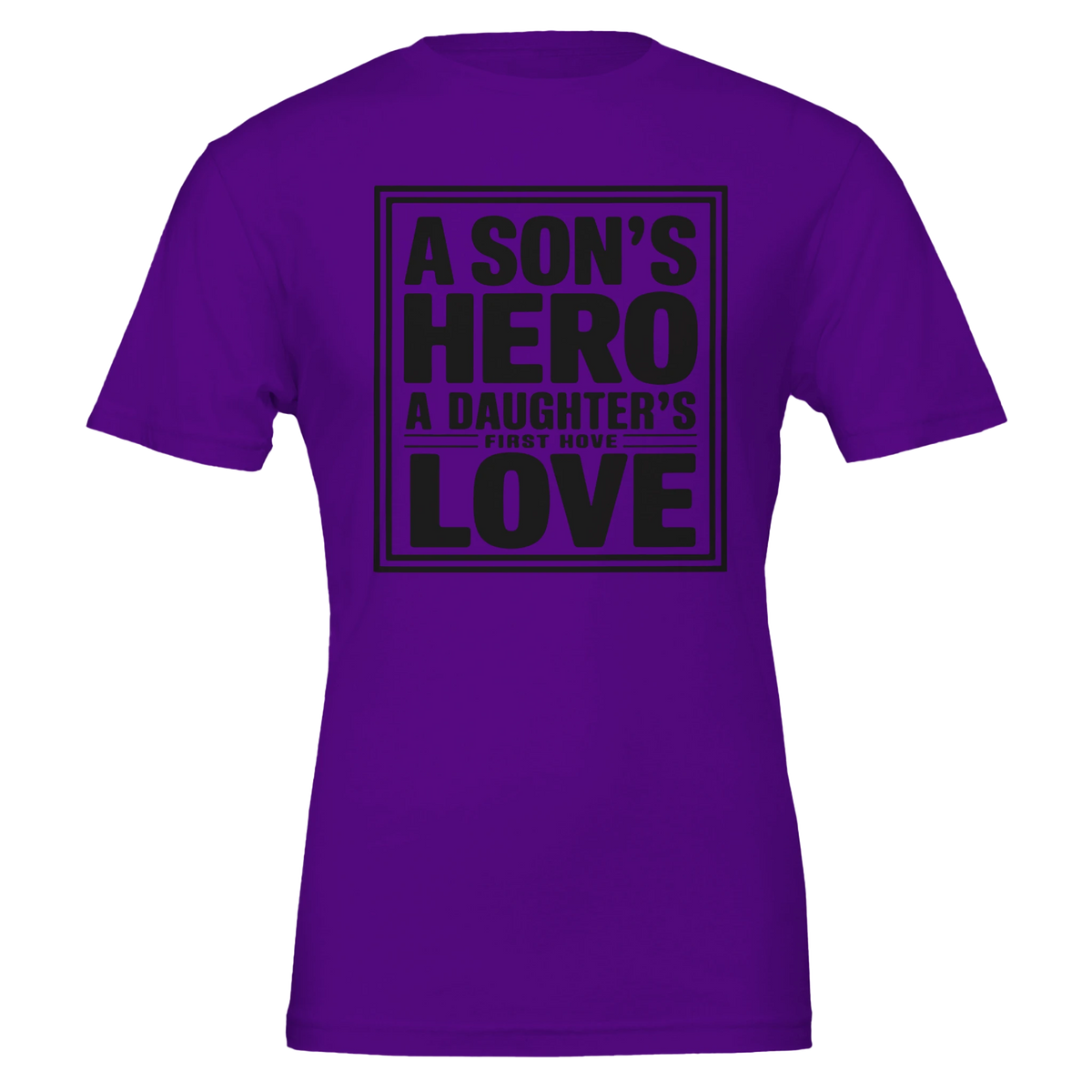 Father’s Bond Gift – Bella + Canvas Tee - Team Purple - T-Shirt