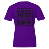 Father’s Bond Gift – Bella + Canvas Tee - Team Purple - T-Shirt