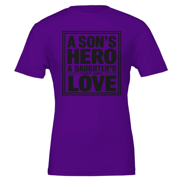 Father’s Bond Gift – Bella + Canvas Tee - Team Purple - T-Shirt