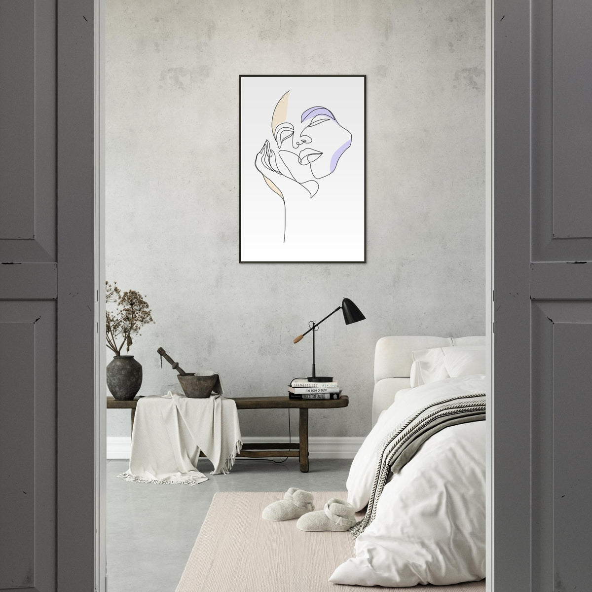 Graceful Lines - Contemporary Art for Your Space - - Metal Framed Posters