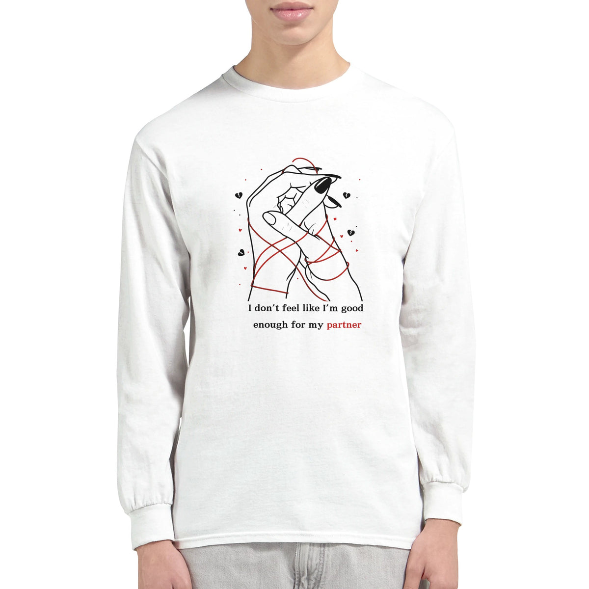 Interlaced Affection - Longsleeve Love Emblem - - Long Sleeves T-shirts