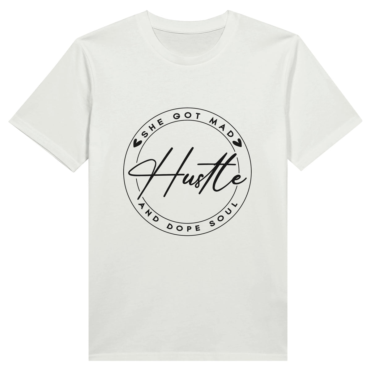 Strength in Every Stitch - She's Mad Hustle & Dope Soul - White - Print Material