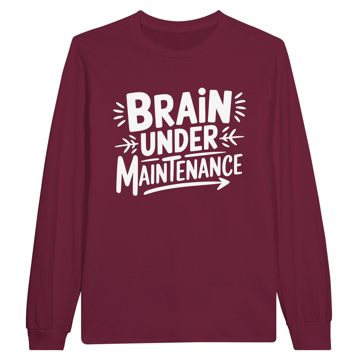 Work Humour Long-sleeve T-shirt for Colleagues - Maroon - Long Sleeves T-shirts
