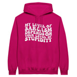 Classic Sarcasm Hoodie – Embrace Your Wit with Style - Heliconia - Hoodies