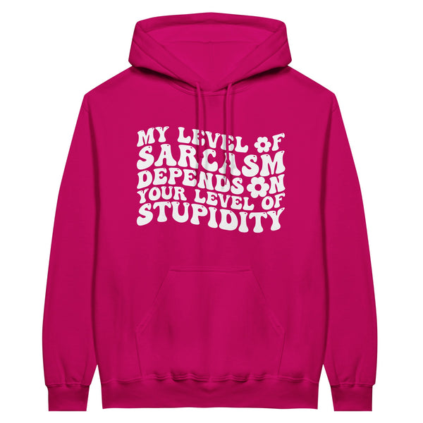 Classic Sarcasm Hoodie – Embrace Your Wit with Style - Heliconia - Hoodies