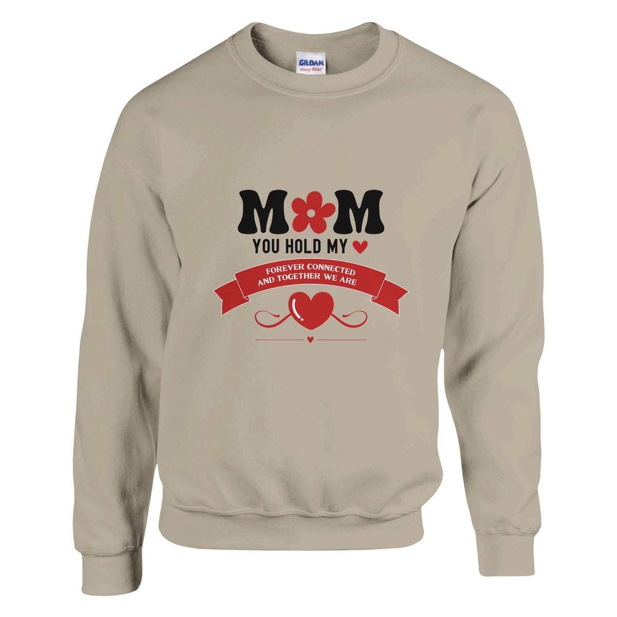 Together Always - Heart & Health Connection Crewneck - Sand - Sweatshirts