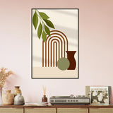 Gift Stillness – Boho Vase Metal Framed Poster - Default Title - Metal Framed Posters