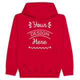 Customizable Classic Kids Hoodie - Red - Pullover Hoodies