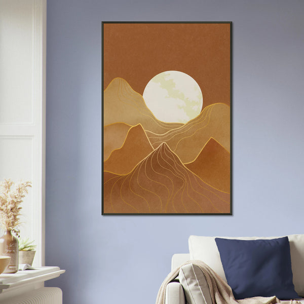 Sunset Dreams – Boho Metal Framed Poster - - Metal Framed Posters