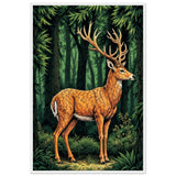Timeless Beauty - Deer in the Forest Framed Print - - Framed Posters