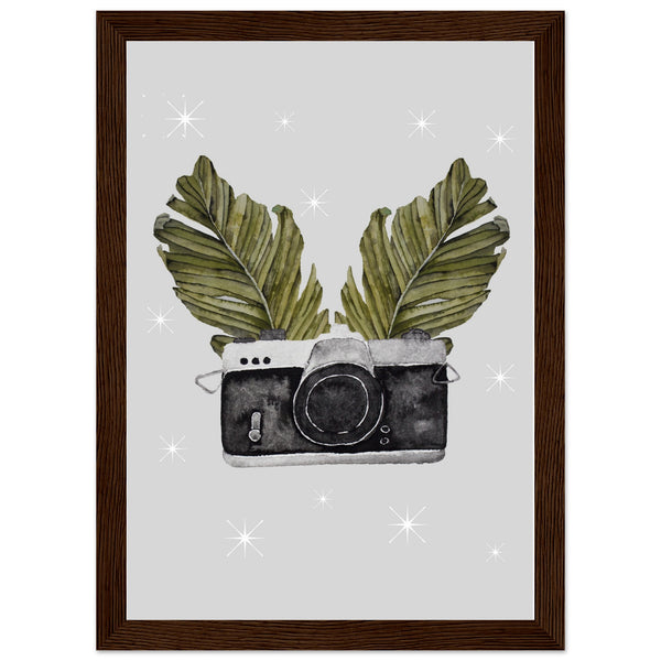 Vintage Moments Captured - A4 21x29.7 cm 8x12″ Dark wood frame - Posters