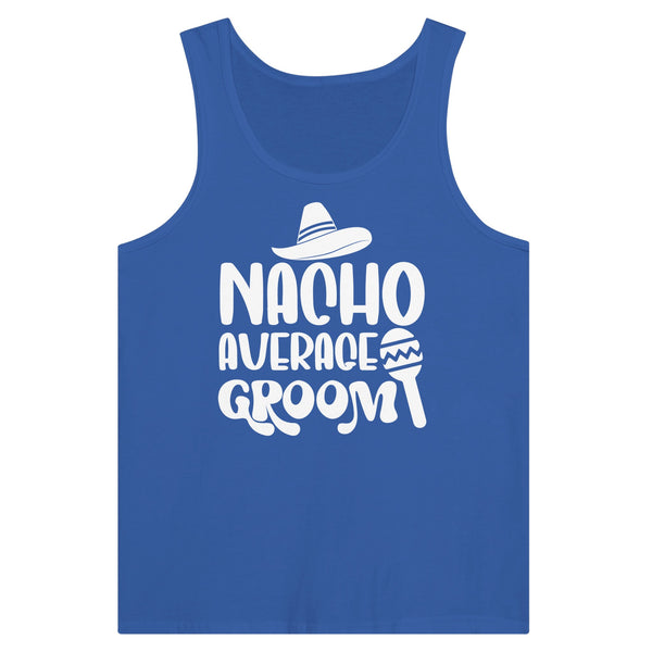 Nacho Average Groom - A Tank-Top Tribute to Unconventional Love - True Royal - Print Material